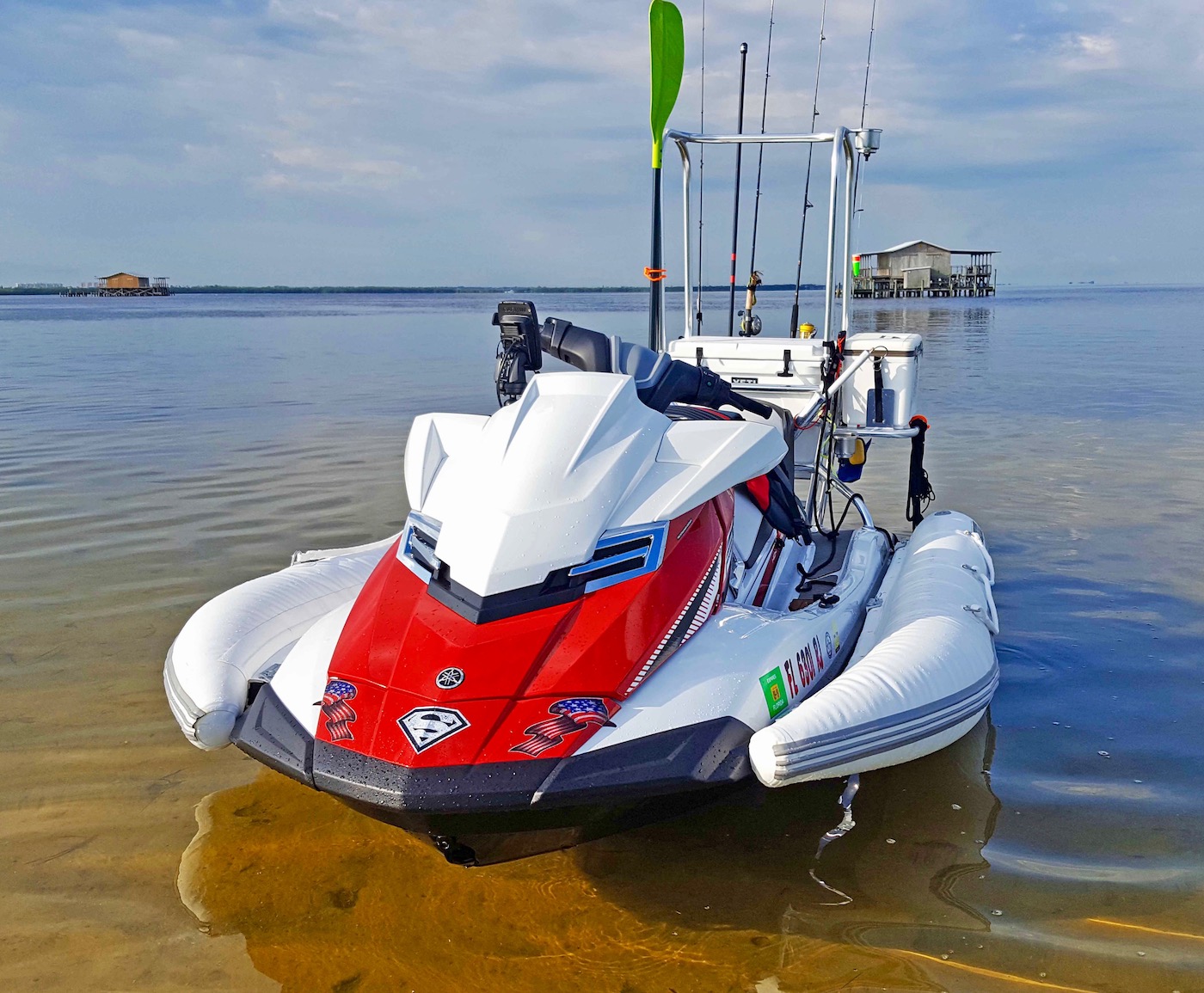 How to set up a Jetski for fishing 